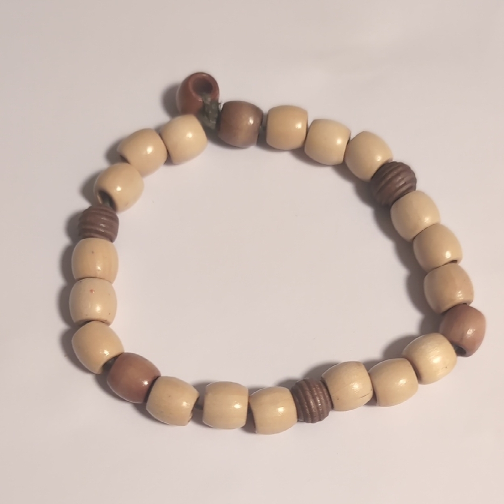 Natural Wooden‎ Beaded Bracelet / Anklet